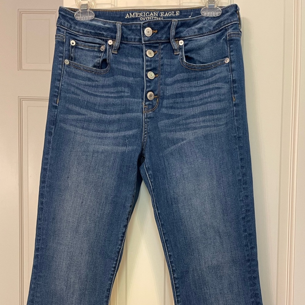 American Eagle high rise flare 10L